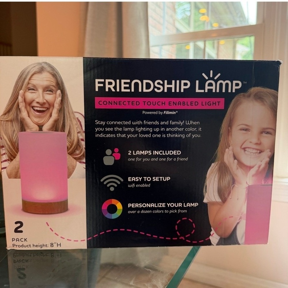 Filimin Friendship Lamp Set WiFi Long Distance Touch Lamp Open Box